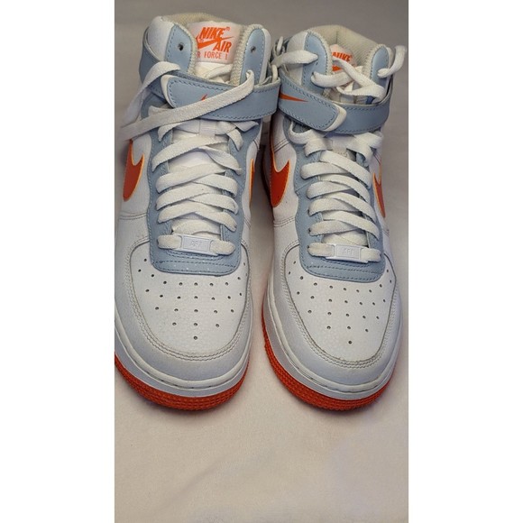 Nike AF-1  High (GS) 'Be Kind' Youth Sz 6.5 Hi-Top Sneakers Wht/Org #DC2198-100 - Picture 4 of 16